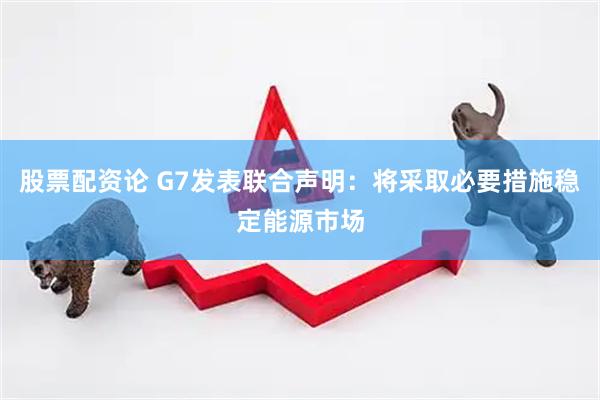 股票配资论 G7发表联合声明：将采取必要措施稳定能源市场